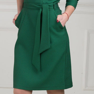 Where to put on a green dress?