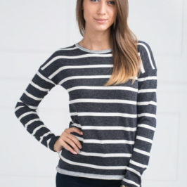 Women’s stripes are pluses and minuses.